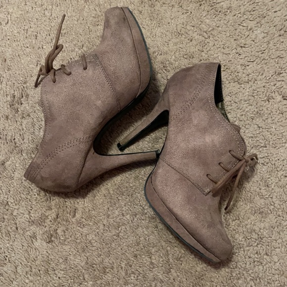 Suede Heeled Booties - Picture 5 of 5